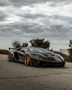 Lamborghini Aventador by Liberty Walk & Impressive Wrap (Inozetek Midnight Gold) 2019 года